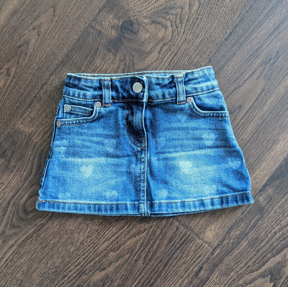 Mini Boden Blue Denim Skirt